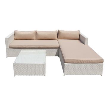 Morning Relax - Muebles de jardín - Sofá de esquina + mesa de café No Brand Isabella