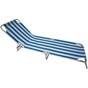 Taormina - Tumbona de playa plegable portátil No Brand Azul