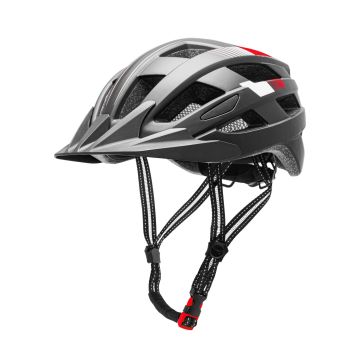 Lizard - Casco de bicicleta unisex, ajustable, faro LED integrado Boudech Negro
